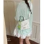 SQ11 2026 Túi đeo vai vải canvas dung tích lớn mới dành cho nữ chấm bi phiên bản Hàn Quốc Túi đeo chéo sinh viên