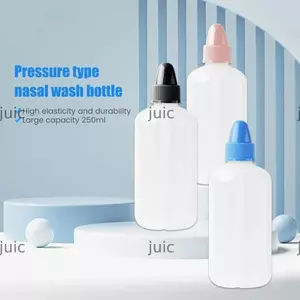 Máy rửa mũi JUIC, Nồi Neti rửa xoang 250ML, Máy làm sạch mũi nhẹ di động có thể tái sử dụng cho người lớn và trẻ em