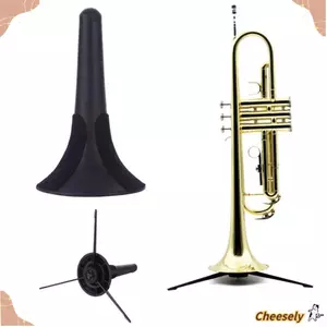 Chân máy Trumpet CHEESELY, Giá đỡ sáo Trumpet di động có thể gập lại, Giá đỡ để vị trí Giá đỡ sáo Phụ kiện chân máy có thể tháo rời màu đen