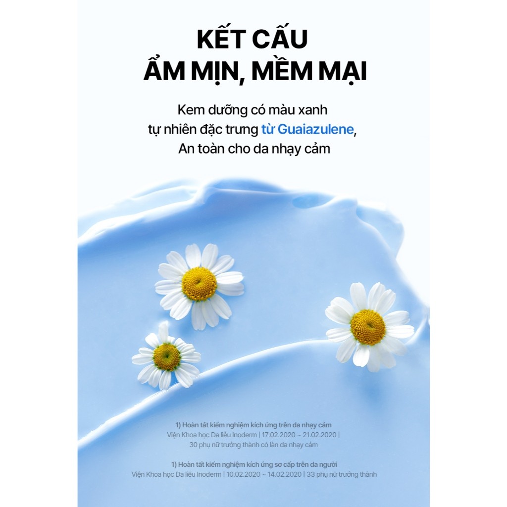 Kem dưỡng da Dear, Klairs Midnight Blue Calming Cream hỗ trợ cấp ẩm và phục hồi cho da 30g [FS]