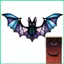 Đồ trang trí dơi cho Halloween Acrylic Đồ dùng dự tiệc chịu thời tiết ngộ nghĩnh Đồ trang trí Halloween Bát Nghệ thuật treo tường cho jiwvn