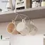 Ziyulinyuk 4 / 6 Móc Cốc Cà Phê Cốc Đựng Bằng Thép Không Gỉ Móc Bảo Quản Tủ Bếp Đa Năng Không Đục Lỗ Ra VN
