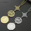 AqToCna Triple Protection Nelace với Witch Knot Pentagram Tetragrammaton Mặt dây chuyền để bảo vệ tâm linh AqToCna
