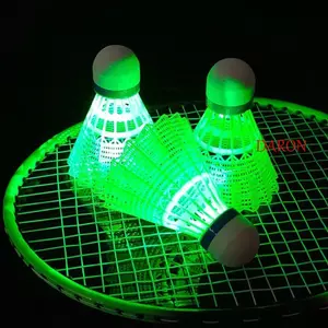Cầu lông LED DARON, Bóng chiếu sáng Bóng cầu lông phát sáng, Vợt thể thao phát sáng Ánh sáng Nylon nhẹ Cầu lông ban đêm tối