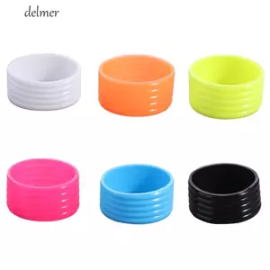 DELMER 4 Tay Cầm Vợt Tennis Cao Su, Tay Cầm Vợt Tennis Silicon Co Giãn, Tay Cầm Cố Định Co Giãn Hút Mồ Hôi Tay Cầm Vòng Cao Su Vợt Tennis