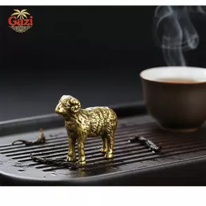 Tượng Cừu Mini Bằng Đồng Thau Hình Thú Dễ Thương Sưu Tập Di Động Để Bàn Trang Trí Trà Thú Cưng Để Trang Trí Nhà Hàng Ngày [VN]
