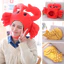 < Pluscloth > Đáng Yêu Taiyaki Hình Cua Cotton Earflap Beanie Mũ Trang Phục Dự Tiệc Cung Cấp