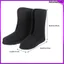 1 Cặp Lót Boot Nhiệt Cho Giày Đen Vải Oxford Cách Nhiệt Sang Trọng