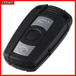 Vỏ Fob chìa khóa YRBWD, Vỏ chìa khóa thay thế 3 nút bằng nhựa màu đen, Vỏ chìa khóa điều khiển từ xa không thể tháo rời cho BMW 3 5 Series CAS3