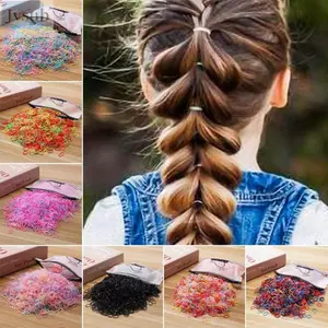 Dây cao su dùng một lần JVSUB​​, ​​Màu sắc rực rỡ​​ Kích thước nhỏ​​ ​​Giá đỡ đuôi ngựa​​, ​​Chất liệu cao su​​ Gói số lượng lớn​​ ​​Chống trượt ​​Dây buộc tóc đầy màu sắc​​ Tạo kiểu tóc cho bé gái​​