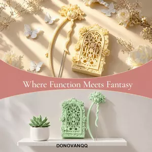 Bộ công cụ hạt cầu chì DONOVANQQ, Bộ công cụ trợ giúp hạt hồng dập nổi cổ điển, Bút vị trí hạt có thể tái sử dụng Gothic Di động chính xác Nhíp và xẻng DIY Handmade