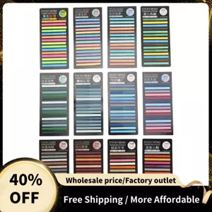 Trong Suốt Cầu Vồng Chỉ Số Memo Pad Nó Dính Notepad Giấy Dán Ghi Chú Đồ Dùng Học Tập Kawaii Văn Phòng Phẩm Quà Tặng Dễ Sử Dụng