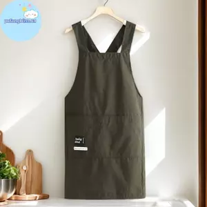Pufangbliss Nấu Ăn Tạp Dề Nhà Bếp Thoáng Khí Chống Mài Mòn Người Lớn Eo Tạp Dề Chống Mọc Mềm Nhà Hàng Quần Áo Làm Việc Nhà VN