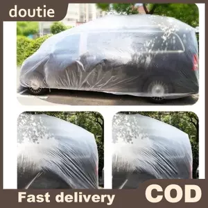 Doutie Dùng Một Lần Trong Suốt Xe - Universal PE Chống Thấm Nước Chống Bụi Ném Đi Trong Suốt Trong Nhà Tự Động Thân Bảo Vệ Chống Bụi VN