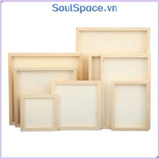 SOULSPACE Khung Đất Sét Trống, Khung Hình Tạo Hình DIY, Quà Tặng Trẻ Em Trang Trí Tiệc Bằng Gỗ Đa Kích Thước Giá Đỡ Ảnh Thủ Công Trẻ Em