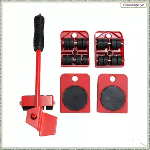 Bộ đồ nội thất Mover để nâng và di chuyển dễ dàng, 5 thanh trượt con lăn đa năng Bảo vệ sàn gỗ cứng