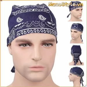 MONOSTYLE MuslimTurban Nam Nữ Ung Thư Chemo Mũ Cotton Nhanh Khô Khăn Trùm Đầu Bandana