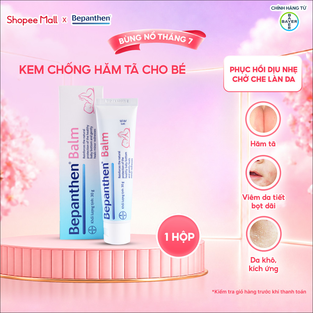 [KOL] Kem chống hăm Bepanthen Balm dạng kem mỡ - tuýp 30g