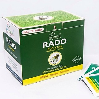 Thuốc Diệt Ruồi Tận Gốc RADO Ruồi Xanh Gói 20g - Diệt Ruồi Nhanh Chóng, Hiệu Quả, An Toàn Cho Nhà Hàng, Quán Ăn