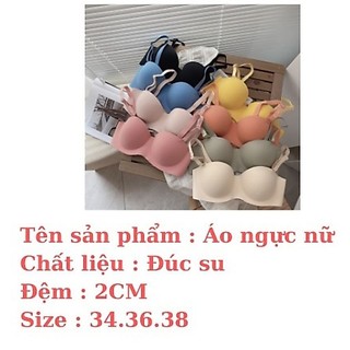 Áo ngực nữ không gọng mút dày 2cm đúc su mềm mịn mút bàn tay thông hơi King Shop A-820