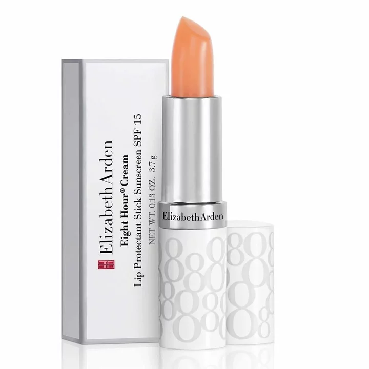 Que chăm sóc môi 8 giờ Elizabeth Arden, Son dưỡng môi dưỡng ẩm, Kem chống nắng trong suốt, SPF15, Sửa chữa vết nứt môi khô, 0.13 Ounce IY5V
