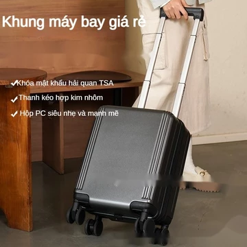 Vali xách tay hàng không 14 inch Vali du lịch xách tay gọn nhẹ cỡ nhỏ Valy bánh xe xoay 360 độ êm ru 16inch Valy du lịch