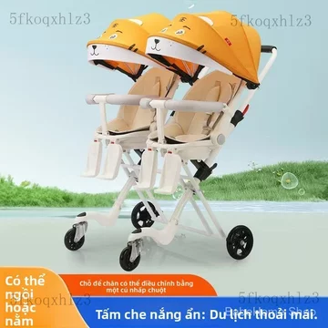 Xe đẩy em bé/Xe đẩy cho béXe đẩy em bé đôi, xe đẩy đôi, xe đẩy em bé nhẹ có thể gấp gọn, xe đẩy cho hai đứa trẻ.