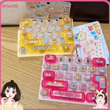 Đồ chơi bàn phím cơ ORIENTTK, 26 phím Âm thanh chìa khóa Đồ chơi thần tài giảm căng thẳng, trái cây anh đào đào có thể treo túi đồ chơi Mặt dây chuyền Charm Giảm căng thẳng Sử dụng