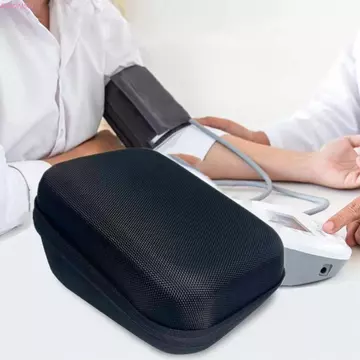 Hộp đựng máy đo huyết áp FSISH, Túi bảo vệ máy đo huyết áp vỏ cứng di động, Hộp cứng hình tam giác chống nước dung tích lớn cho máy đo huyết áp