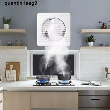 Quạt hút điện QUENTIN, Quạt hút tắt tiếng mạnh mẽ, Lưu thông không khí Luồng khí mạnh Nhà ở bền Quạt thông gió tiếng ồn thấp Không gian trong nhà