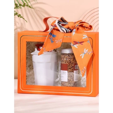 Hộp quà năm mới Hộp quà sinh nhật cao cấp Hộp quà tặng cửa sổ trong suốt Hộp rỗng Hộp nghi lễ Cảm giác đi kèm Hộp quà tặng tinh tế