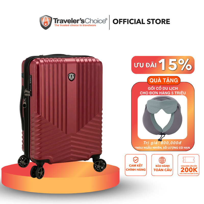 Vali kéo Montenegro - Vali Traveler's Choice bảo hành chính hãng quốc tế