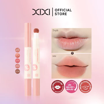 XIXI Son Kem Lì Mousse Mịn Mượt, Nhẹ Môi, Lên Màu Tự Nhiên, Hiệu Ứng Lì Mềm Mịn D760