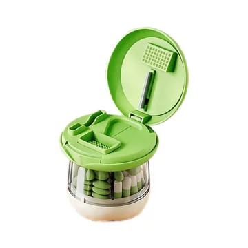 Dụng cụ cắt thuốc đa năng mini hộp chia thuốc/2/4 cắt chia viên tiện lợi bán chạy