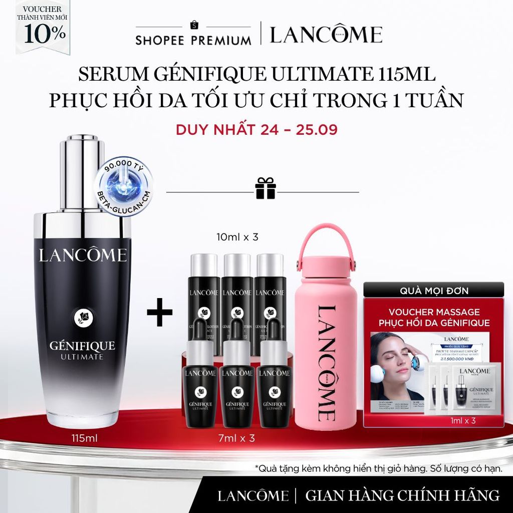Serum Phục Hồi Da Tối Ưu Trong 1 Tuần Lancome Genifique Ultimate 115ml