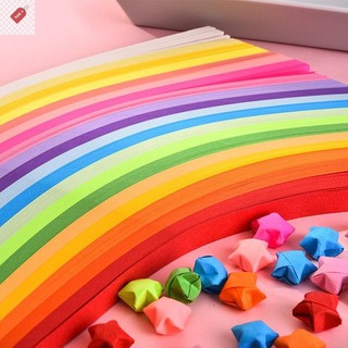 ALIK 540 Tờ Giấy Origami Ngôi Sao Giấy Gấp Nhiều Màu Sắc Ngôi Sao May Mắn Origami Ngôi Sao Dải Giấy Cho DIY Tay Giấy Nghệ Thuật Thủ Công VN