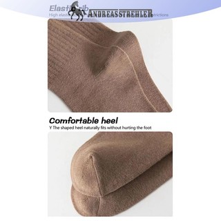 Onetimingfine Giữ ấm và lạnh ngoài trời Tất nữ màu trơn Thời trang Kaki Nâu trắng Cotton Tất cho bé gái Hàn Quốc VN