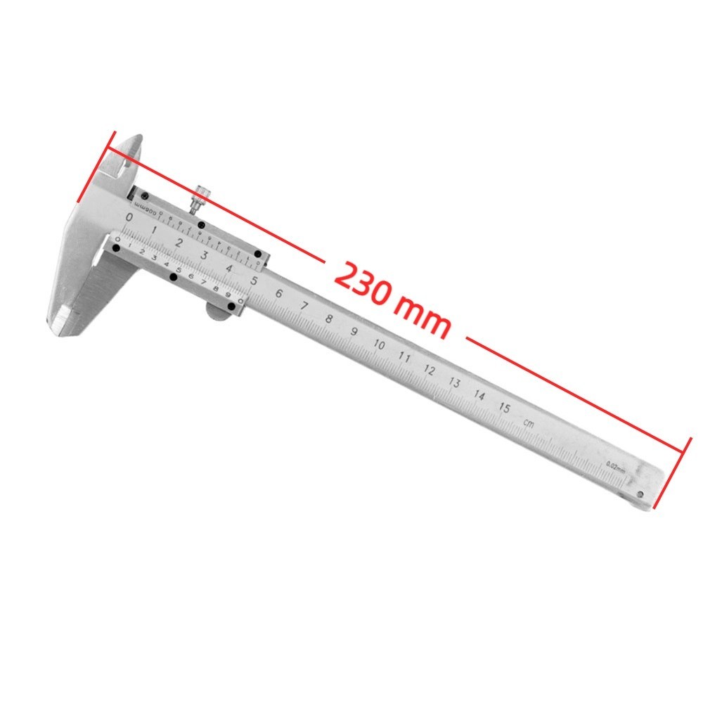 Thước kẹp Vernier BORAGETE, Thước kẹp kỹ thuật số không phải bằng thép Carbon chính xác 0,02mm, Độ chính xác cao Phạm vi 0-150mm bền bỉ Đồng hồ đo micromet bên trong Đo bước sâu bên trong