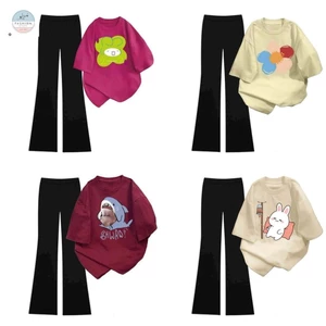 Bộ set quần ống loe mới về + áo phông unisex thời trang trẻ trung, cá tính-QUANAO94