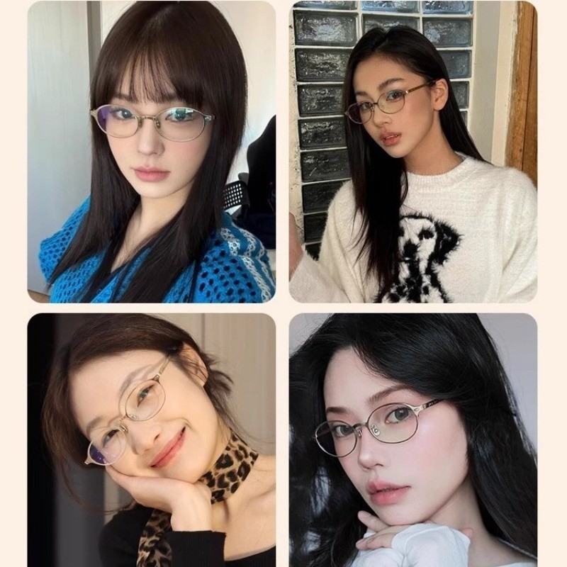 Kính cận thị thời trang -1.0 -1.5 -2.0 -2.5 -3.0 -3.5 -4.0 -4.5 -5.0 -5.5 -6.0 độ dành cho nam và nữ với tròng kính có thể tháo rời kính chống ánh sáng xanh 1142