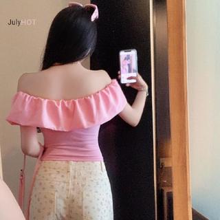 Áo thun trễ vai ngọt ngào, dáng rộng mát mẻ cho mùa hè