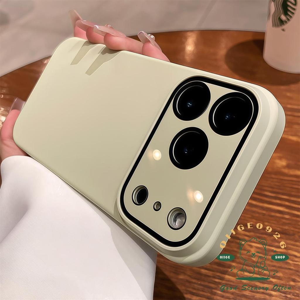 【 Ốp lưng iPhone17 】 Vỏ kính mờ siêu mỏng màu cam Vỏ điện thoại iphone 17 Pro Max 16 15 14 13 12 cho vỏ iPhone Vỏ cứng PC chống sốc