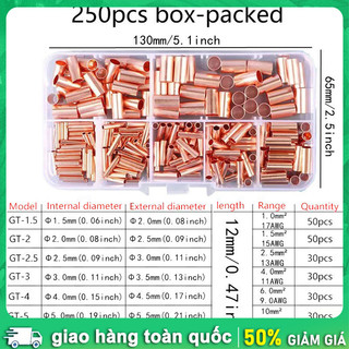 Combo 250 Đầu Nối Ống Đồng Uốn Nối Dây Điện Chuyên Dụng, 7 Size Tiện Lợi