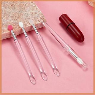 [savemoneyeveryday] 1PC Dụng cụ bôi bóng môi đa chức năng Bàn chải môi bằng silicon có bụi kèm cọ son môi Dụng cụ trang điểm [vn]