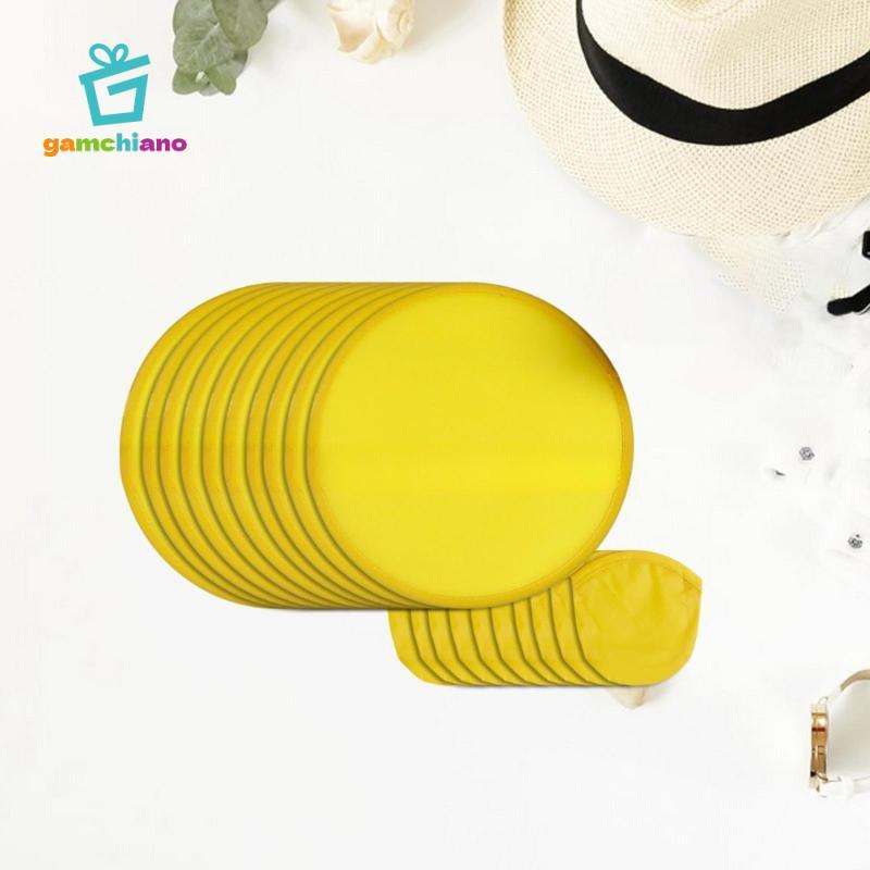 Quạt gấp 10x Quạt gấp di động Quạt tròn đĩa Polyester di động cho hoạt động ngoài trời, quảng cáo, hiệu suất