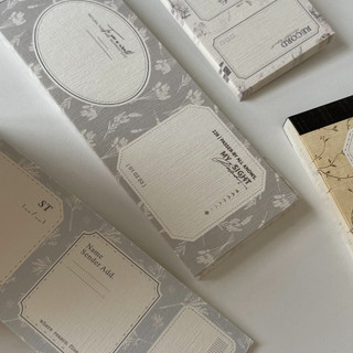 Set giấy note giấy nền mỹ thuật junk journal Border Theory