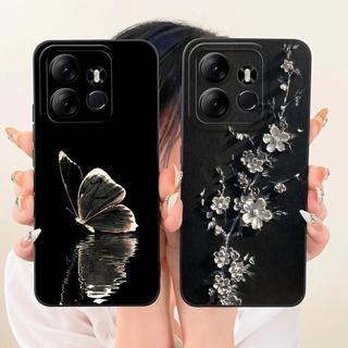 Ốp Điện Thoại Silcione Lỏng Mềm Cho Tecno Pop 7 Pop7 Pro Ốp Lưng Cho Tecno Spark GO 2023 Vỏ Luxy Girly Chống Sốc