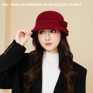 Nữ mũ ngư dân dày giữ ấm, phong cách retro thanh lịch, phù hợp mùa thu đông