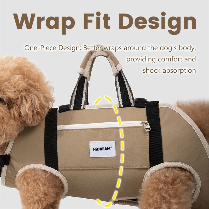 HIDREAM Pet Spine Protection Ba lô Thiết kế mang theo 3 chiều Hỗ trợ đầu Không bị rối cho thú cưng 15kg