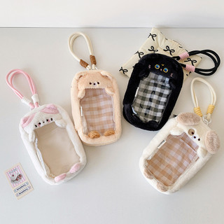 Thiết kế búp bê dễ thương trong suốt PVC ca rô in hình itabag dành cho nữ